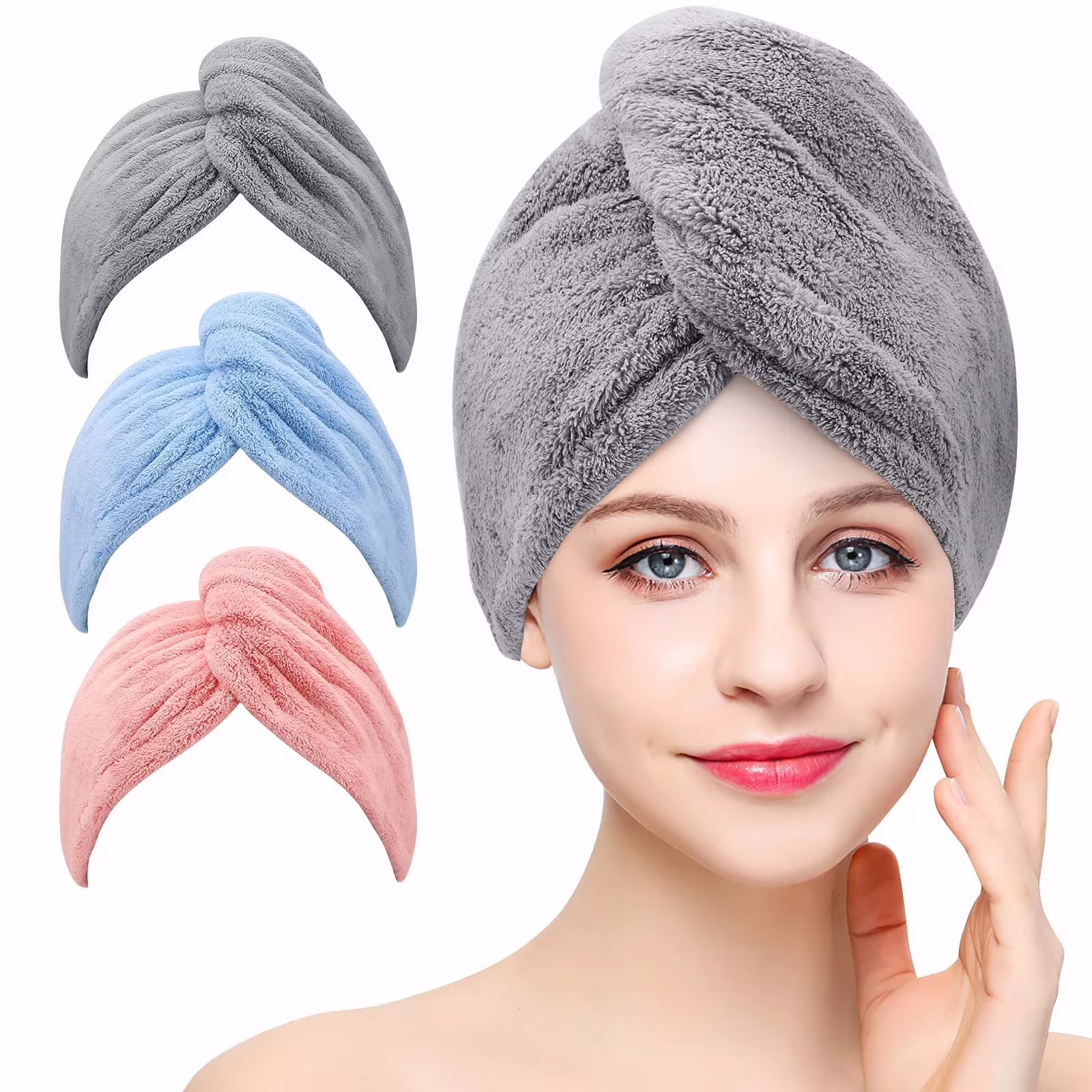 Microfiber Hair Towel Wrap